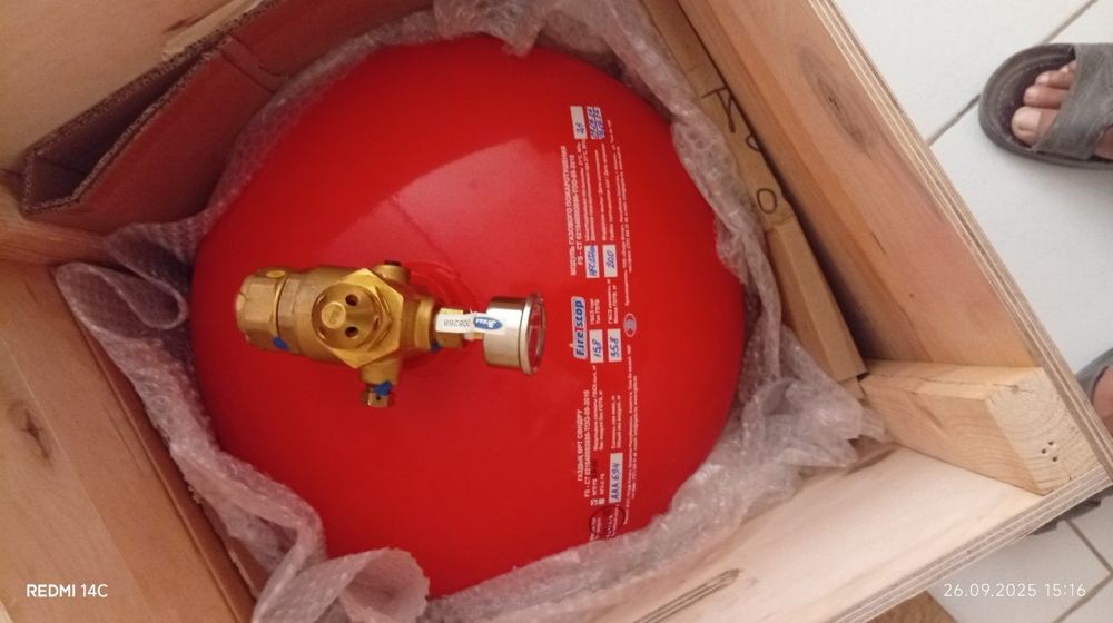 Gazli yong'in o'chirish moduli (Firestop) montajdan oldin